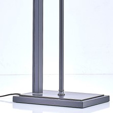 Bahar Aydınlatma Bahar Siyah Metal Lambader Beyaz Camlı 4832