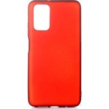 Case Street Xiaomi Poco M3 Kılıf Premier Silikon Mat Koruma+Nano Glass Kırmızı