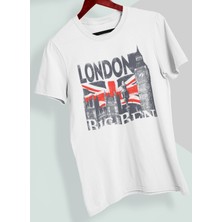 Playbackmoda Tasarım Ülke Şehir London  Baskılı T-Shirt