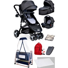 Baby Home 8'in1 Yeni Doğan Set Baby Home 945 Travel Sistem Bebek Arabası ve 505 Bebek Sepeti Anne Yanı Beşik