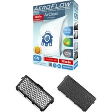AeroFlow Miele Classic C1 Powerline Toz Torbası 4 Adet+Hepa Filtre