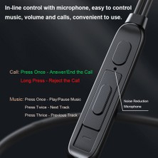 Lenovo XF06 3.5 mm Kablolu Kulak İçi Kulaklık - Siyah (Yurt Dışından)