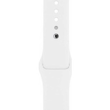 Smcase Apple Watch Uyumlu 40mm Kılıf Silikon Kordon Beyaz