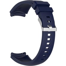 Smcase Oppo Watch 41mm Kordon Silikon Kançalı Ayarlanabilir Lacivert