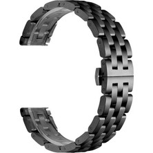 Smcase Samsung Galaxy Gear S3 46mm 22mm Kordon Metal Örgü Görünüm Krd 20 Siyah