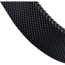 Smcase Xiaomi Mi Band 4 Kılıf Clipsli Hasır Metal Kordon Siyah