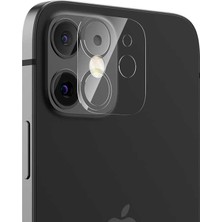 Smcase Apple iPhone 12 Kamera Lens Koruyucu Cam Şeffaf