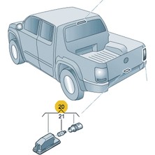 İlkay Otomotiv Amarok Polo Golf Toledo Leon Plaka Lambası Ledsiz [1K8943021]