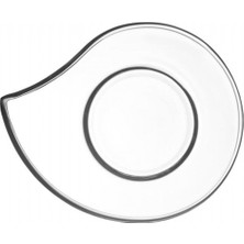 Lav Eva 6'lı Cam Çay Bardağı Altlığı