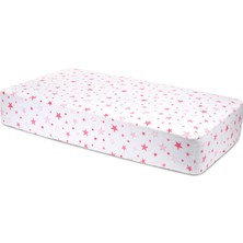 Sluupy Pink Star Fitted Bebek Çarşafı 70X120 cm