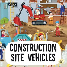 Sassi Junior Yuvarlak Kutulu Puzzle // Construction Site Vehicles (30 Parça)