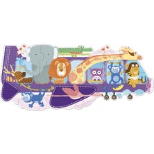 Sassi Junior Travel Çantalı Puzzle // Animals On A Plane (20 Parça)