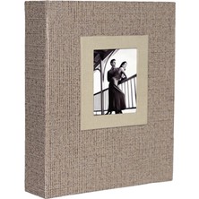 Aledo Ald 10x15 cm Koton Desenli Fotoğraf Albümü 200'lü Vizon Renk ve Şık Tasarım 16WPP46200
