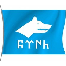 Rekbay Göktürk Flaması Bayrağı Yatay Model 100 x 150 cm