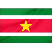 Rekbay Surinam Ülke Bayrağı Parlak Kumaş 70 x 105 cm