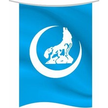 Rekbay Ülkü Ocakları Flaması Bayrağı Dikey Model 70 x 105 cm