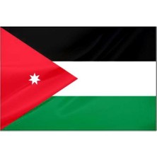 Rekbay Ürdün Ülke Bayrağı Parlak Kumaş 70 x 105 cm