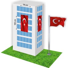 Bayrak Online Türk Bayrağı Tek Kat Raşel Kumaş 70 x 105 cm