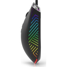 Rampage SMX-G68 Spear Makrolu 7200DPI RGB Ledli Gaming Oyuncu Mouse - Siyah