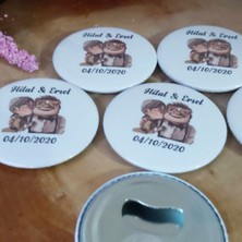Hayaller Dükkanı 30 Adet Açacak Magnet Nikah Şekeri Söz Nişan Si Baskılı Kişiye Özel
