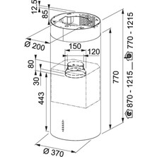 Franke Tunnel Ftu Plus 3707 I Xs Ada Tipi Davlumbaz - Inox