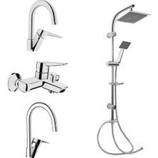 Artema Solid S Kuğu Lavabo, Banyo, Eviye, Gms Karine Tepe Duş Seti