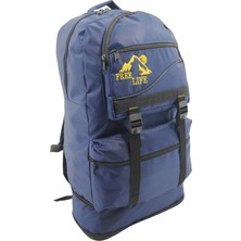 Free Polo Life Unisex Lacivert Körüklü 65 Lt Kapasiteli Dağcı Sırt Çantası
