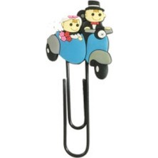 Hayaller Dükkanı 20 Adet Gelin Damat Kitap Ayırıcı Motorsikletli Pk1