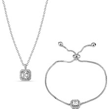 Forentina Tektaş Kolye Bileklik Set PS1683