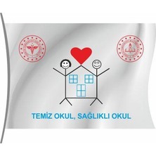 Rekbay Temiz Okul Sağlıklı Okul Flaması Bayrağı 100 x 150 cm