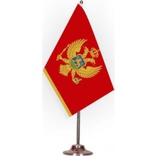 Rekbay Karadağ Masa Bayrağı Set Halinde