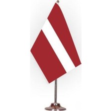 Rekbay Letonya Masa Bayrağı Set Halinde