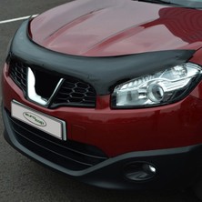 Eurocap Nissan Qashqai Ön Kaput Koruma Rüzgarlığı 3mm Akrilik (Abs) Parlak Siyah Deflektör 2010-2013