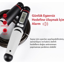 exeo Kyto Ayarlanabilir Dijital Sayaçlı Atlama Ipi Alarm Sayaç 3mt