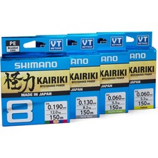 SHIMANO Kairiki 8 Kat 150M Mantis Green Ip Misina