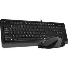 A4-Tech F1010 Gri USB Klavye Mouse Set