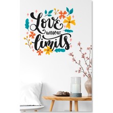 Sticker Sepetim Love Without Limits Dekoratif Deuvar Sticker