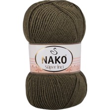 Nako Süper Inci El Örgü Ipi 100 gr | Haki 4234