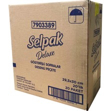 Selpak Deluxe Elegant Design Desenli Peçete 29,5 x 30 cm 20'lik 20 Paket