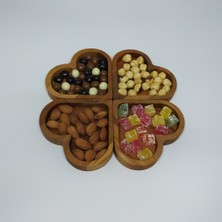 Ciciler Cuori Ahşap Kalpli 4 Parça Çerezlik Kahvaltılık