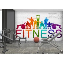 Özel Duvarlar Fitness Salonları Için Özel Tasarım Duvar Kağıdı