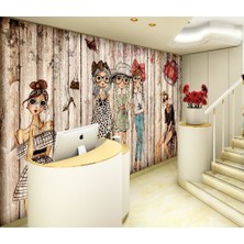 Özel Duvarlar Moda ve Güzellik Tasarım Duvar Kağıdı