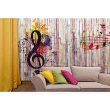 Özel Duvarlar Müzik Temalı Duvar Kağıdı