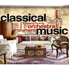 Özel Duvarlar Müzik Temalı Duvar Kağıdı
