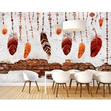 Özel Duvarlar Renkli Yapraklar Duvar Kağıdı