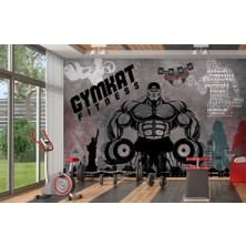 Özel Duvarlar Spor Salonu Duvar Kağıdı Body Fitness Salonu