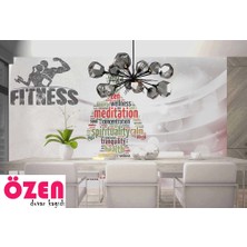 Özel Duvarlar Spor Salonu Için Özel Tasarım Duvar Kağıdı