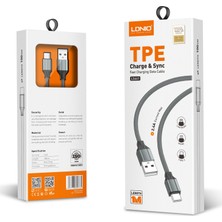 Ldnıo Cep Telefonu Hızlı Şarj Kablosu 1 m Lightning -LS441