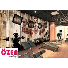 Özel Duvarlar Spor Salonu Için Özel Tasarım Duvar Kağıdı