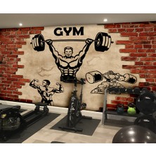 Özel Duvarlar Spor Salonu Için Özel Tasarım Duvar Kağıdı